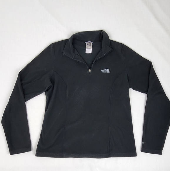 The North Face Black TKA 100 Face 1/4 Zip Up Fleece Style Pullover. - Picture 1 of 4
